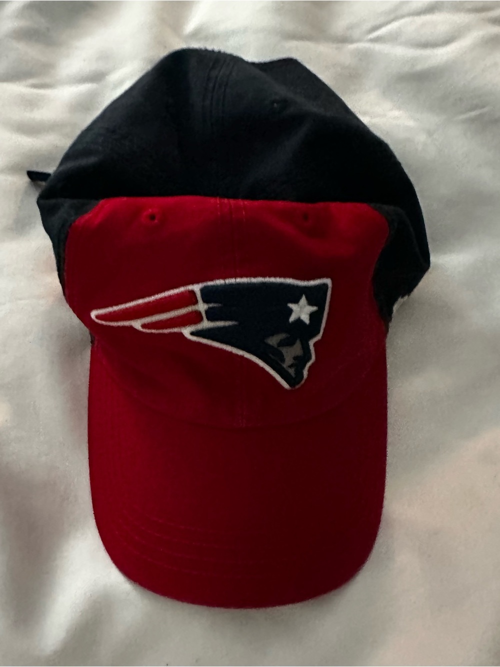 Red and Navy New England Patriots Hat